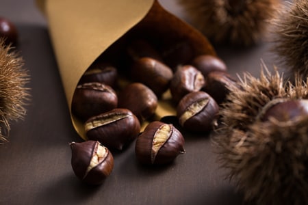 Kastanien im Heißluftfritteuse