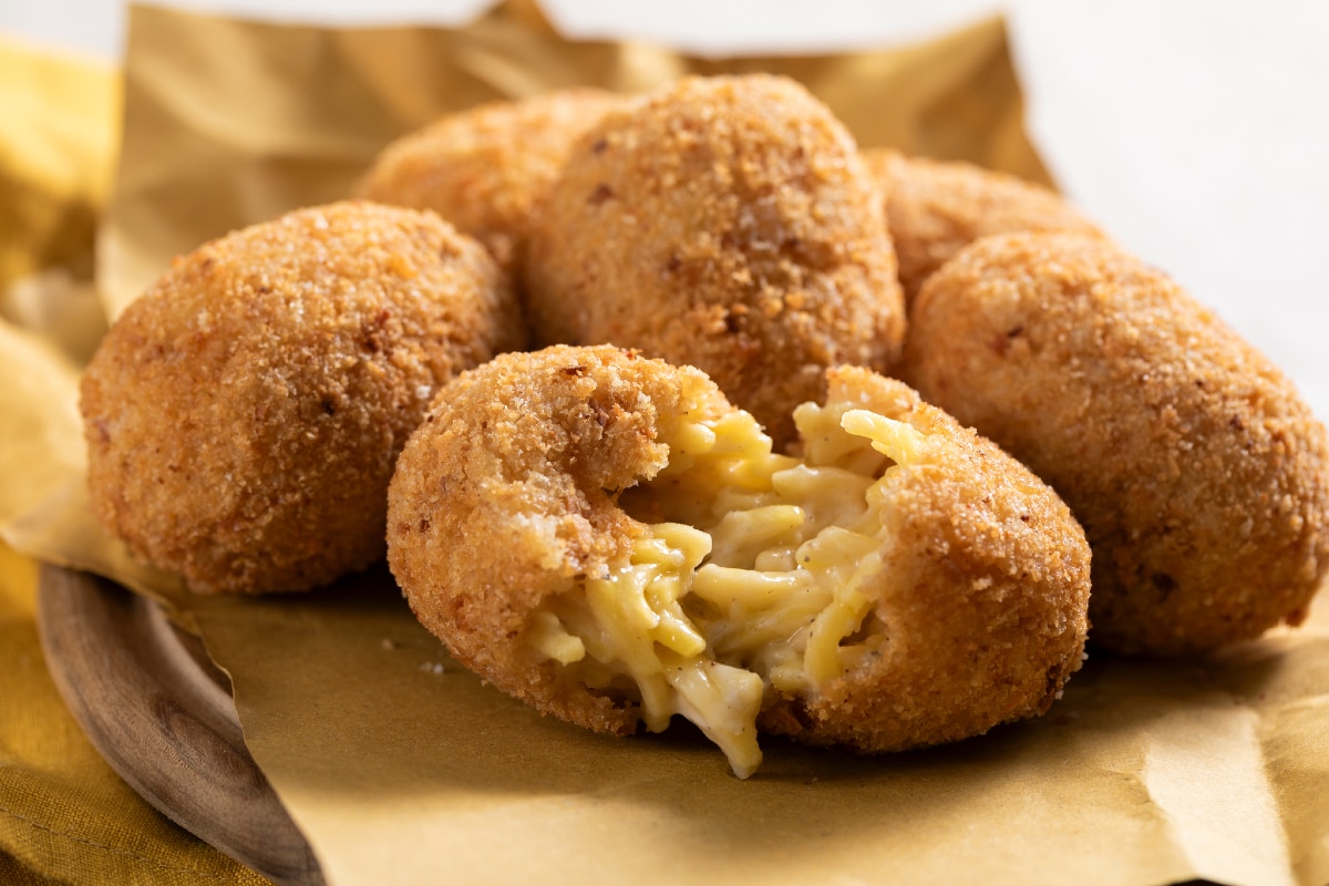 Supplì Käse und Pfeffer