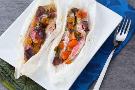 Meerbarben in der Folie