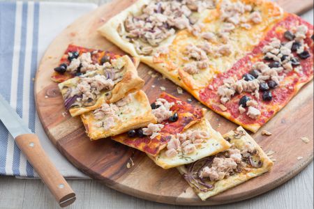 Mehrgeschmack-Blätterteig mit Thunfisch