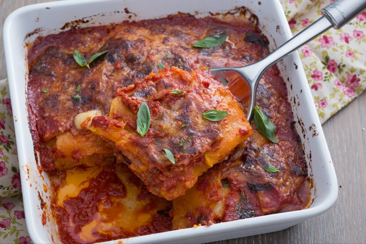 Kürbis-Parmigiana