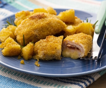 Überbackene Rouladen mit Kartoffeln