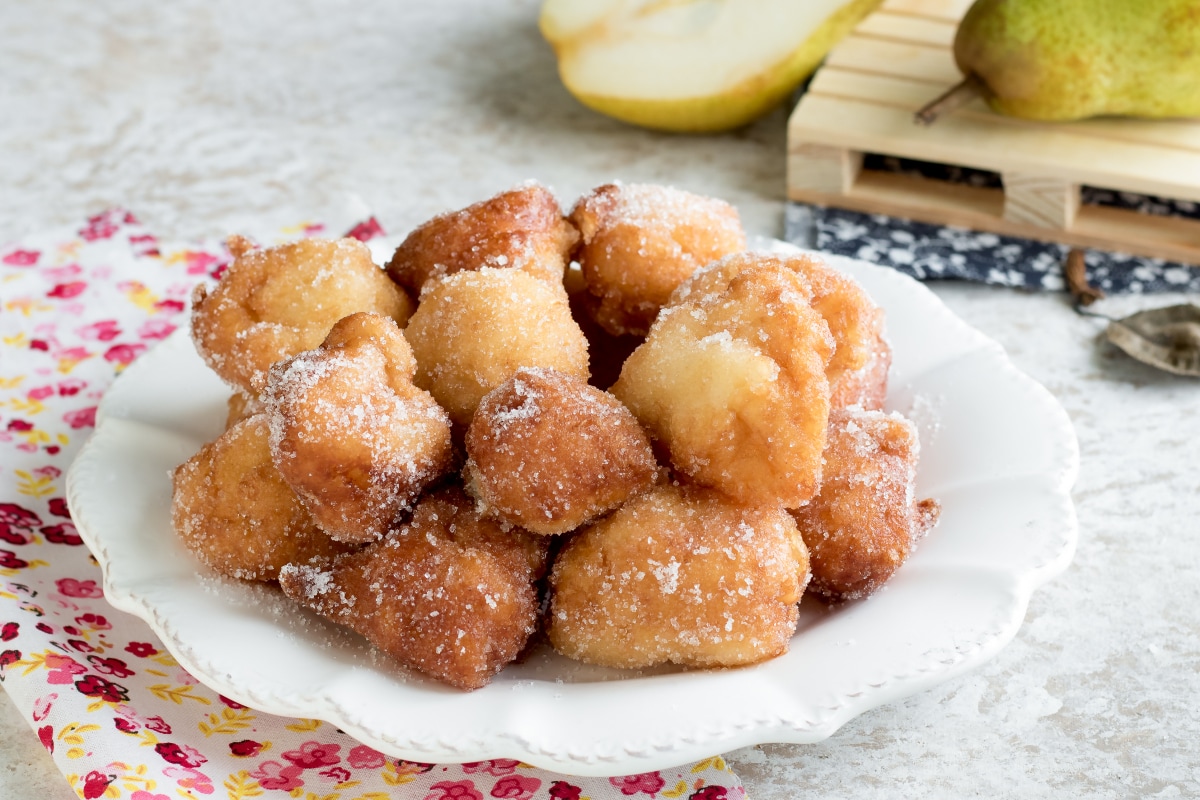 Ricotta-Birnen-Krapfen