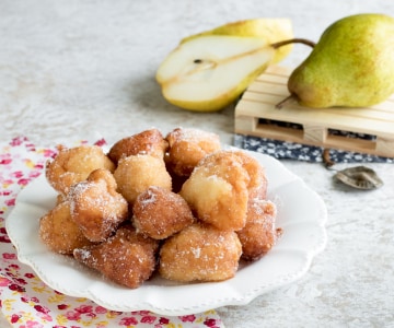 Ricotta-Birnen-Krapfen