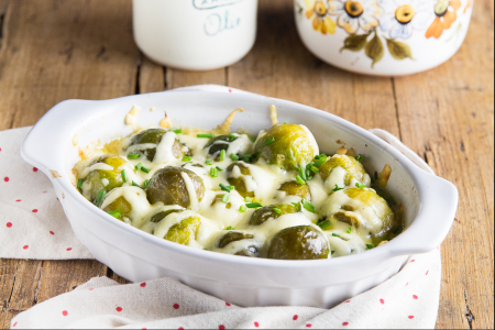 Überbackener Rosenkohl