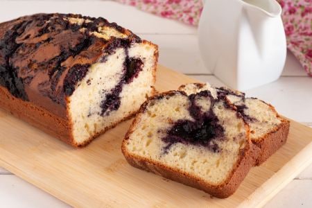 Ricotta-Blaubeer-Konfitüre-Kuchen