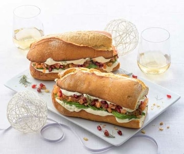 Demi-Baguette mit Lachs