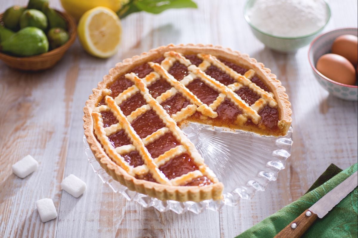 Torte mit Feigenmarmelade