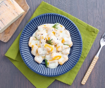 Kürbisgnocchi mit Taleggiosauce