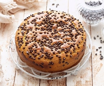 Kuchen mit Schokoladenstückchen