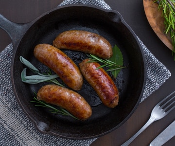 Wurst in der Pfanne