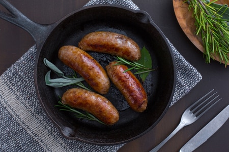 Wurst in der Pfanne