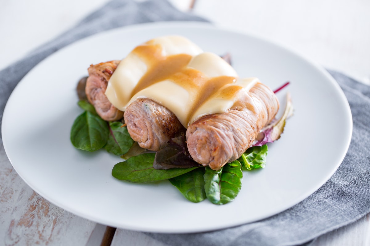 Fleischrouladen mit Käse