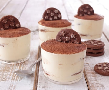 Tiramisù mit Pan di Stelle® Keksen