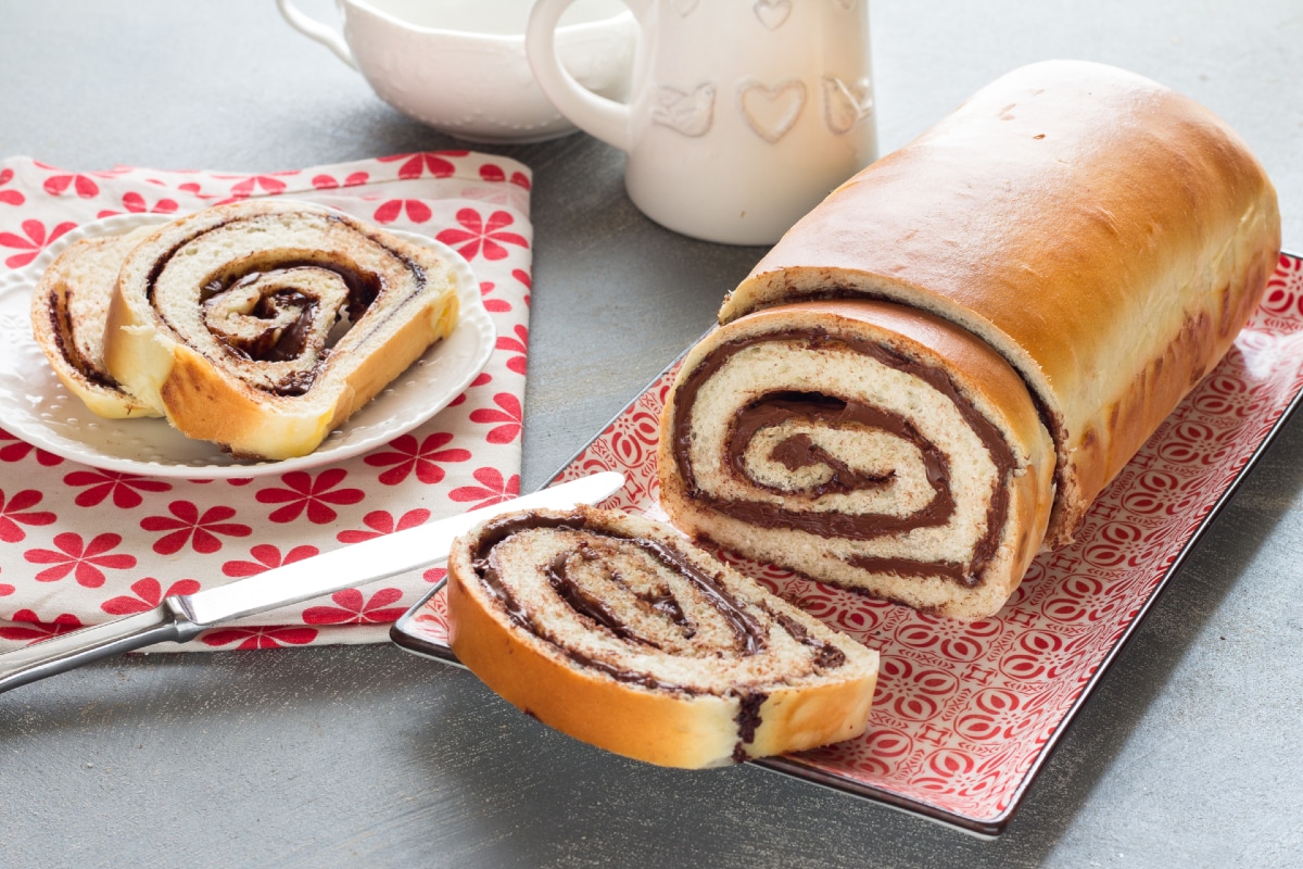 Briochebrot mit Nutella