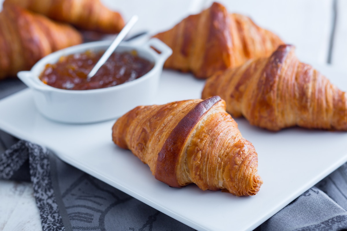 Croissants ohne Butter