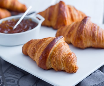 Croissants ohne Butter