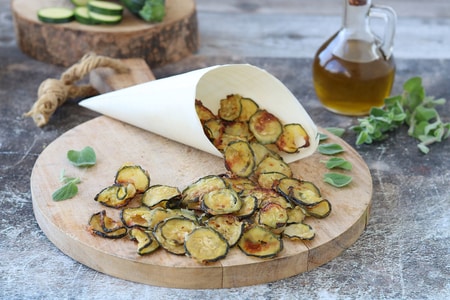 Knusprige Zucchini-Chips