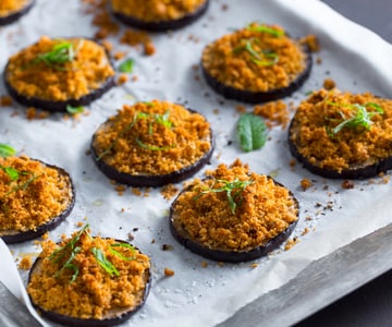 Gratinierte Auberginen