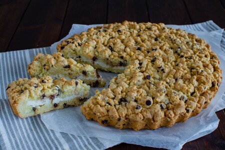 Bröselkuchen mit Ricotta und Schokolade