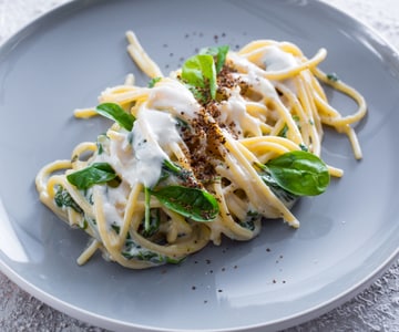 Spaghettoni mit Scimudin-Fondue