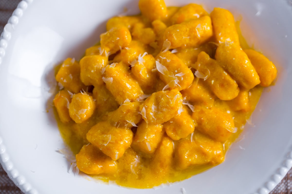 Kürbisgnocchi ohne Teig