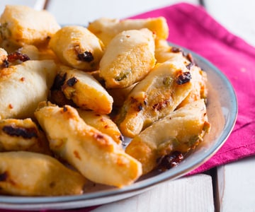 Frittierte Pizzastreifen