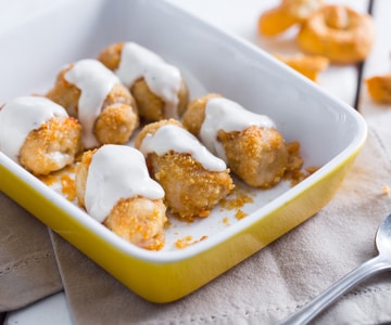 Hähnchen-Bombette Cacio e Pepe