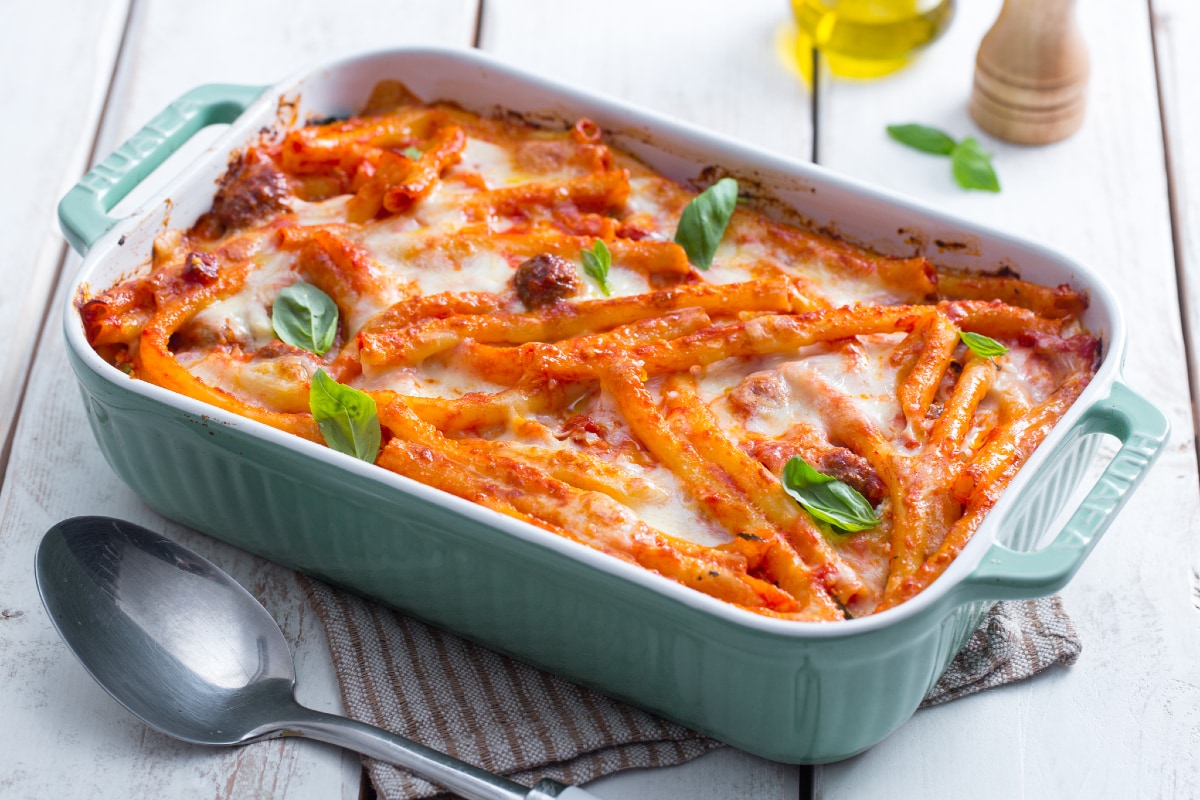 Überbackene Ziti (Resteessen-Rezept)
