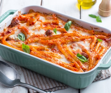 Überbackene Ziti (Resteessen-Rezept)