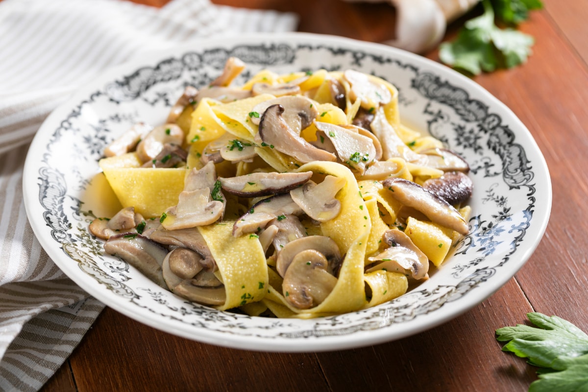 Pasta mit Pilzen