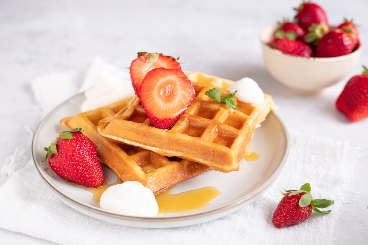 Waffeln ohne Butter