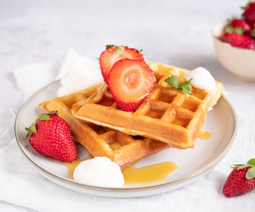 Waffeln ohne Butter