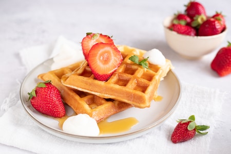 Waffeln ohne Butter