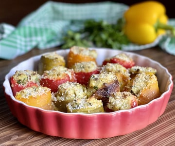 Gefüllte Paprikaröllchen mit Fisch