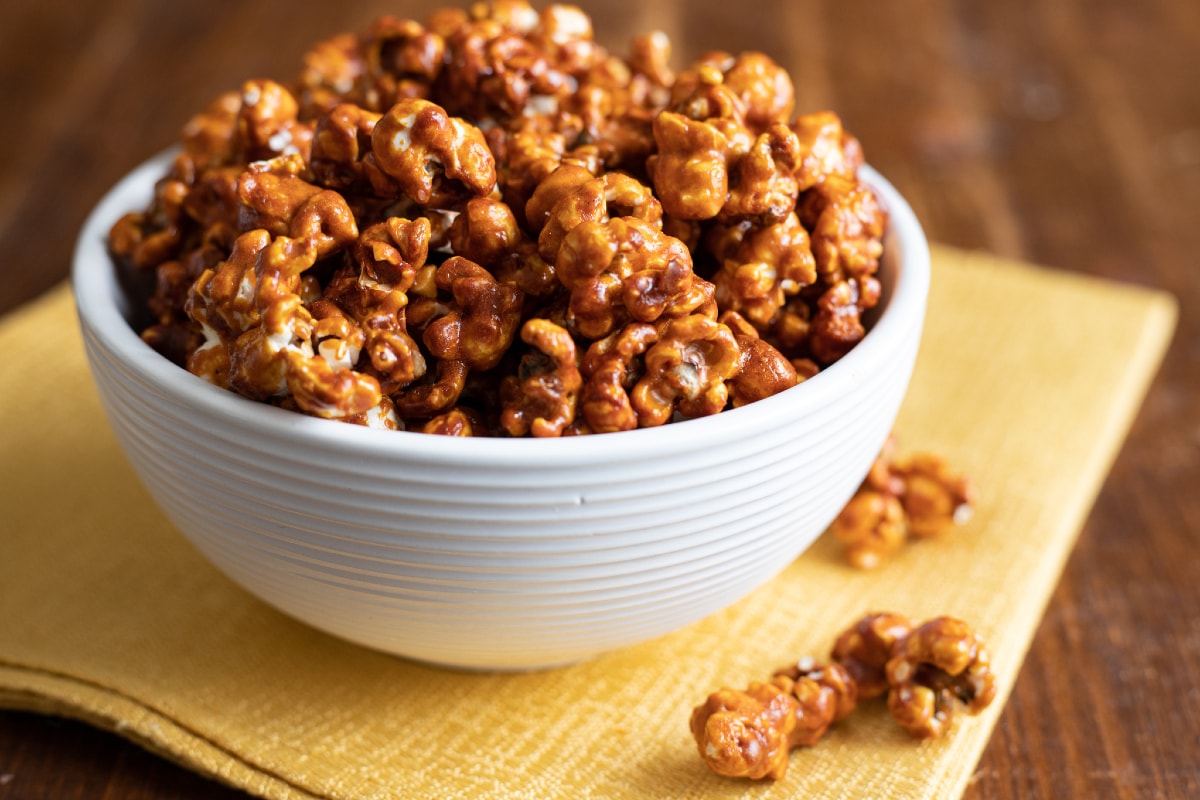 Salziges Karamell-Popcorn