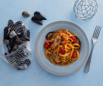 Scialatielli mit Meeresfrüchten