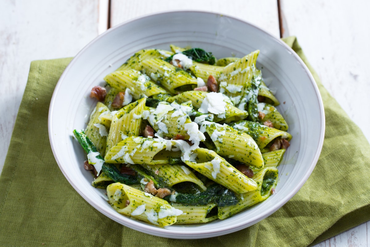 Pasta mit Schwarzkohl und Kastanien