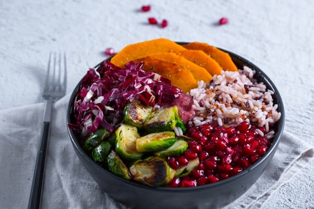 Herbstliche Reis-Bowl