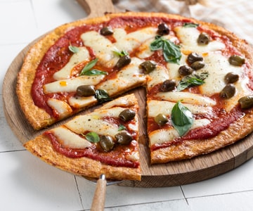 Falsche Blumenkohlpizza