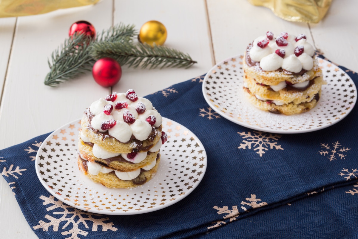 Törtchen aus Panettone und Nutella®