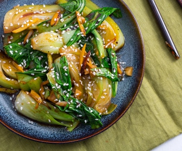Pak Choi im Wok