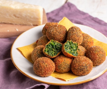 Spinatfrikadellen