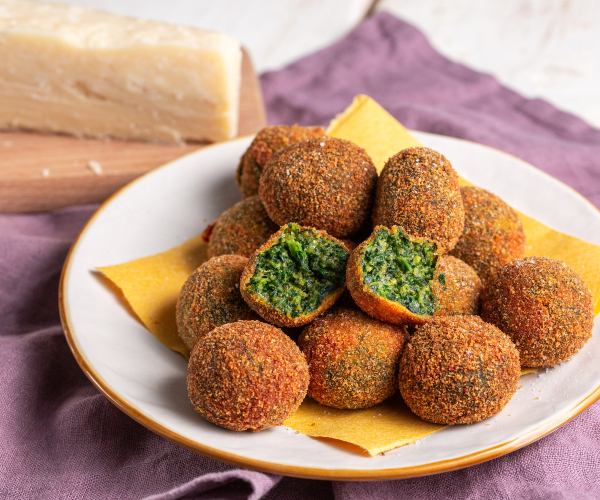 Spinatfrikadellen