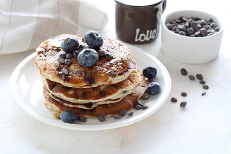 Pfannkuchen mit griechischem Joghurt