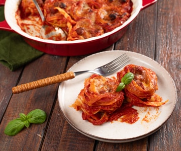 Gebratene Tagliatelle-Nester