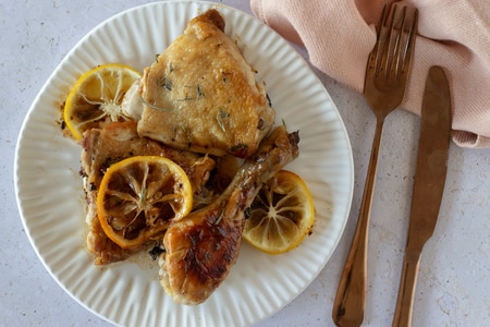 Hähnchen in der Pfanne