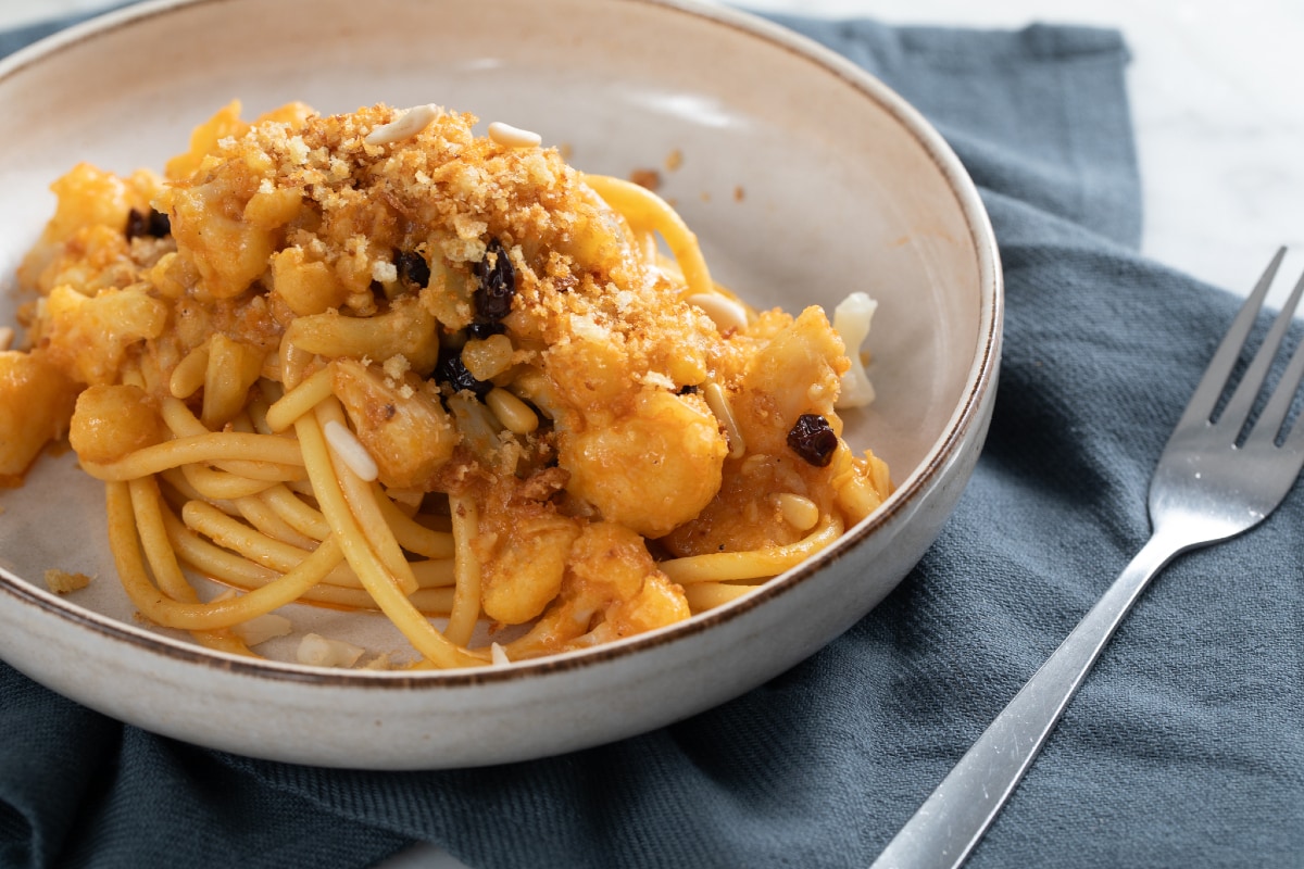 Pasta mit gerührtem Brokkoli