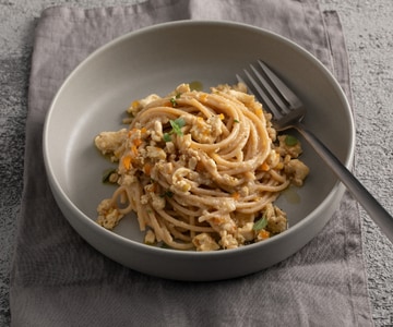 Spaghettone mit Hühnerragout
