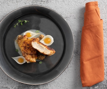 Huhn mit Kaki und Topinambur